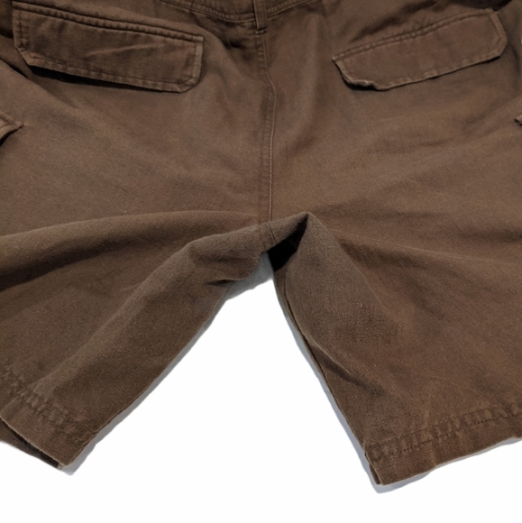 mantles men’s linen blend brown cargo shorts sz 40 - Picture 7 of 7
